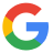 Google Reviews pictogram met gekleurde 'G' op witte achtergrond.